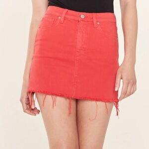 Hudson Jeans The Viper Mini Skirt in Red Size 32 NWT